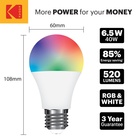 Žárovka LED RGB A60 E27 6W/40W 520lm, 16 barev, dálkové ovládání_obr3